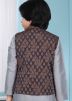 Readymade Brown Nehru Jacket With Woven Work