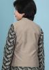Brown Plain Readymade Nehru Jacket For Kids