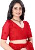Red Heavy Border Embroidered Bridal Saree