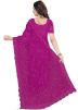 Purple Embroidered Heavy Border Saree With Blouse