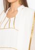 White Readymade Multi Tiered Salwar Kameez 