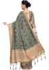 Green Art Silk Floral Digital Printed Saree
