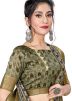 Multicolor Digital Printed Saree With Blouse
