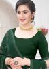 Green Stone Work Saree With Blouse
