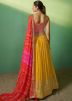 Yellow Embroidered Lehenga Choli In Georgette