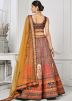 Multicolored Lehenga Choli In Digital Print