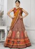 Multicolored Lehenga Choli In Digital Print