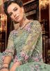 Green Floral Embroidered Net Anarkali Salwar Kameez