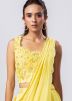 Yellow Embroidered Lehenga Choli In Chiffon