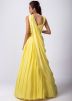 Yellow Embroidered Lehenga Choli In Chiffon