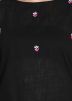 Black Readymade Straight Cut Pant Salwar Suit
