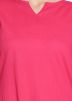Readymade Cotton Pink Palazzo Suit With Dupatta