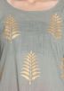 Readymade Grey Block Printed Cotton Palazzo Suit