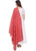 White Readymade Cotton Anarkali Suit