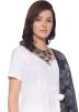 White Cotton Readymade Anarkali Suit