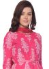 Pink Paisley Block Print Readymade Pant Salwar Suit