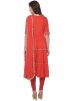 Red Readymade Gota Embellished Anarkali Suit