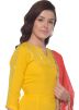 Readymade Yellow A Line Salwar Suit With Dupatta