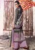 Purple Floral Digital Printed Palazzo Suit