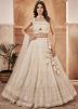 White Resham Embroidered Lehenga Choli
