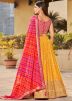 Yellow Georgette Lehenga Choli & Dupatta