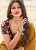 Yellow Silk Saree With Zari Embroidered Blouse