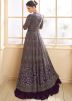 Purple Embroidered Jacket Style Lehenga Choli