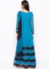 Blue Embroidered Readymade Anarkali Suit