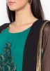 Readymade Green Embroidered Suit With Dupatta