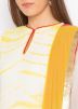 White Yellow Tie-Dye Print Readymade Palazzo Suit