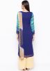 Blue Tie-Dye Printed Readymade Palazzo Suit