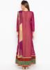 Pink Beige Readymade Embroidered Jacket Style Suit