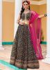 Blue Embroidered Lehenga Choli