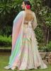 Multicolor Woven Work Readymade lehenga Choli In Chiffon