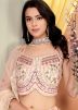 Readymade Peach Embroidered Lehenga Choli Set