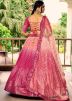Shaded Pink Sequins Embroidered Lehenga Choli Set