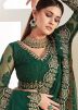 Green Embroidered Lehenga Choli In Net
