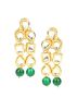 Kundan Studded Golden and Green Choker Necklace Set
