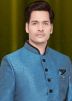 Readymade Indo Western Blue Sherwani With Dhoti