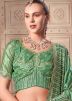 Readymade Green Embroidered Art Silk Lehenga Choli