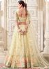 Yellow Embellished Lehenga Choli in Net