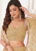 Golden Sequin Embellished Net Lehenga Choli