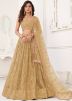 Golden Sequin Embellished Net Lehenga Choli