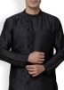 Black Asymmetric Kurta With Pant