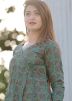 Readymade Green Block Printed Angrakha Pant Salwar Suit