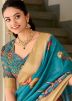 Blue Digital Print Lehenga Choli 