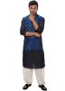 Navy Blue Kurta Salwar Set With Nehru Jacket