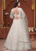 White Stone Work Lehenga Choli In Net