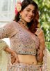 Multicolor Embroidered Lehenga Choli In Net