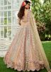 Multicolor Embroidered Lehenga Choli In Net
